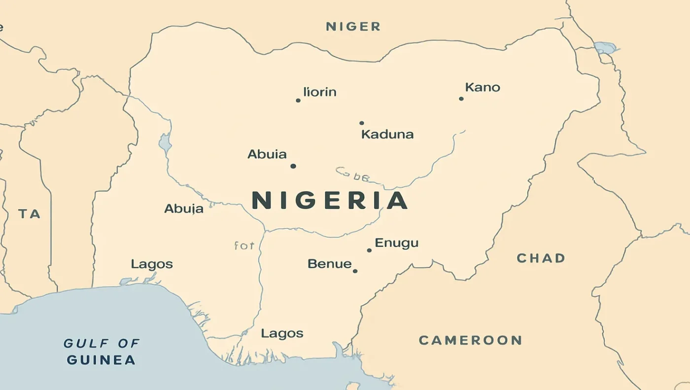 10 most powerful states in Nigeria Map